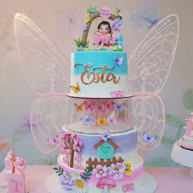 LED Fairy Butterfly Wings for Kids | Light-Up Costume Wings | Party, Birthday & Dress-Up Costume | 65cm | Pack of 1