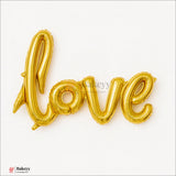 Love" Foil Balloon – Gold, Red, Pink & Champagne | Romantic Party Decor | 1Pack - Bakeyy.com - India - Love" Foil Balloon – Gold, Red, Pink & Champagne | Romantic Party Decor | 1Pack - Gold