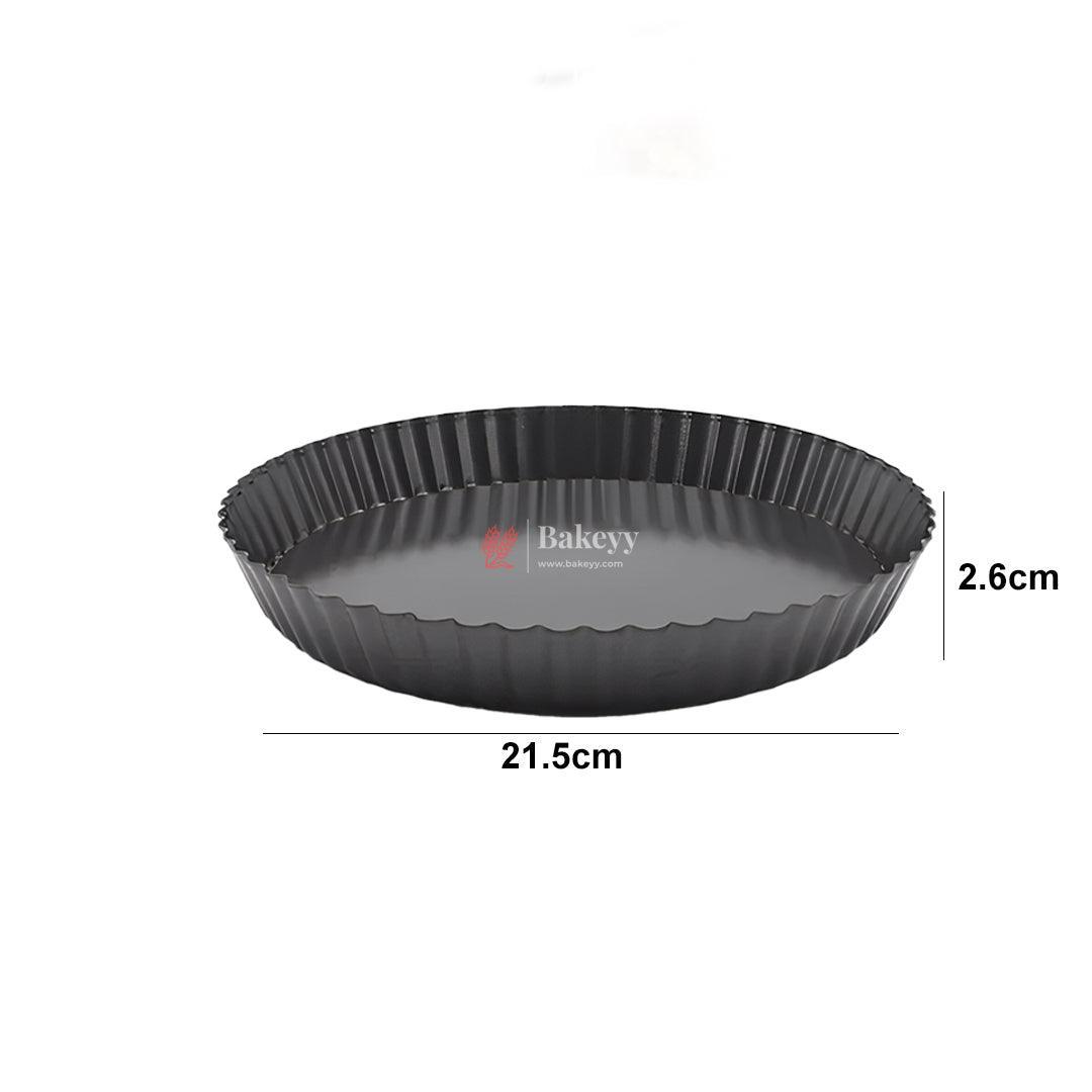 21.5x2.6cm | Medium | Non-Stick Removable Bottom Tart Pan - Perfect for Quiche and Pies | 1pc - Bakeyy.com - India - 21.5x2.6cm | Medium | Non-Stick Removable Bottom Tart Pan - Perfect for Quiche and Pies | 1pc - Default Title