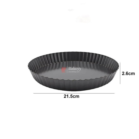 21.5x2.6cm | Medium | Non-Stick Removable Bottom Tart Pan - Perfect for Quiche and Pies | 1pc - Bakeyy.com - India - 21.5x2.6cm | Medium | Non-Stick Removable Bottom Tart Pan - Perfect for Quiche and Pies | 1pc - Default Title