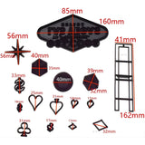 Las Vegas Theme Cookie Cutter & Embosser Set | Casino & Sign Inspired Collection | Pack of 1