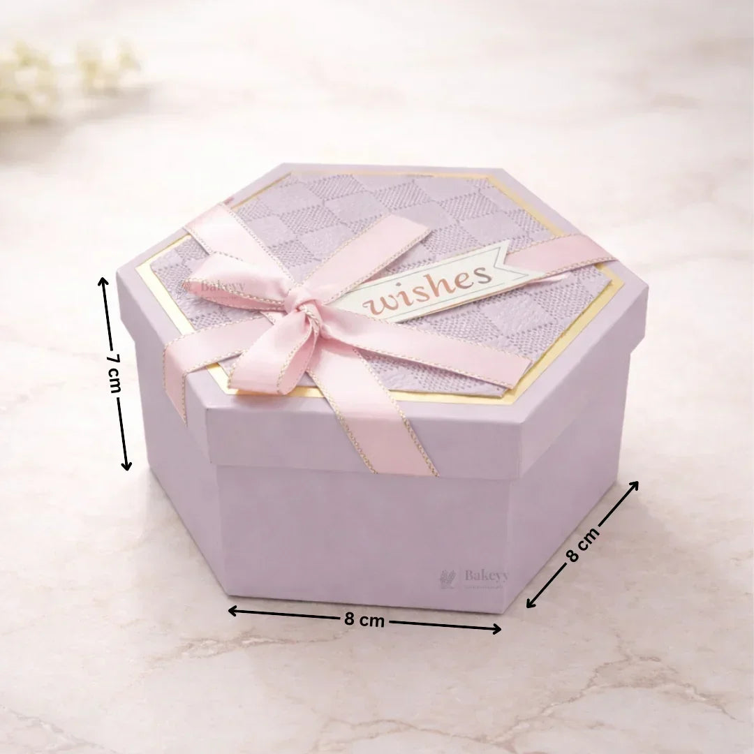 Lavender_Hexagon_Gift_Box_with_Ribbon5 - Bakeyy.com