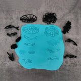 Lotus Pond Theme Cookie Cutter Set | Floral & Koi Inspired Collection | Pack of 1