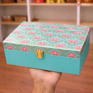 Lotus_Rectangular_Hamper_Box_Luxury_Storage_Box_2 - Bakeyy.com