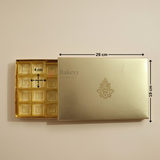 Luxury Flexible Chocolate Gift Box with Gold Tray  24 Cavity  Festive & Wedding Packaging  Pack of 10