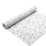 Luxury Gold & Silver Wrapping Paper Sheets | Floral Printed Wrapping Sheet for Premium Gifting & Hampers | Multiple Designs Available | Pack of 25 Sheets