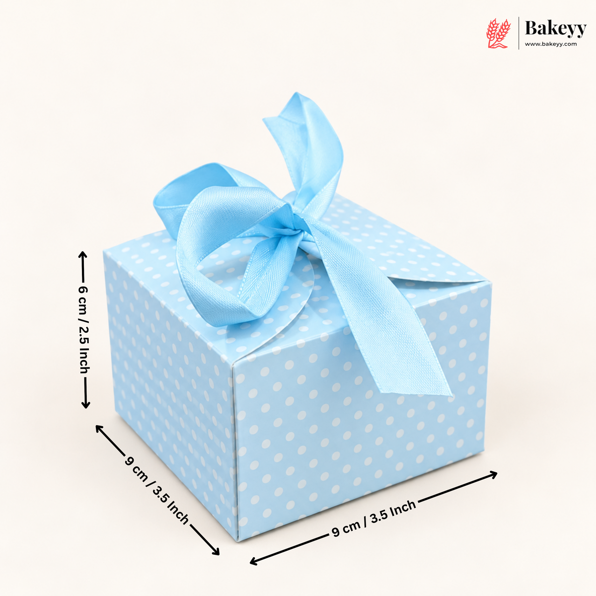 Luxury Polka Dot Goodie Boxes | Elegant Printed Gift Boxes with Ribbons | Pack of 10