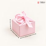 Luxury Polka Dot Goodie Boxes | Elegant Printed Gift Boxes with Ribbons | Pack of 10