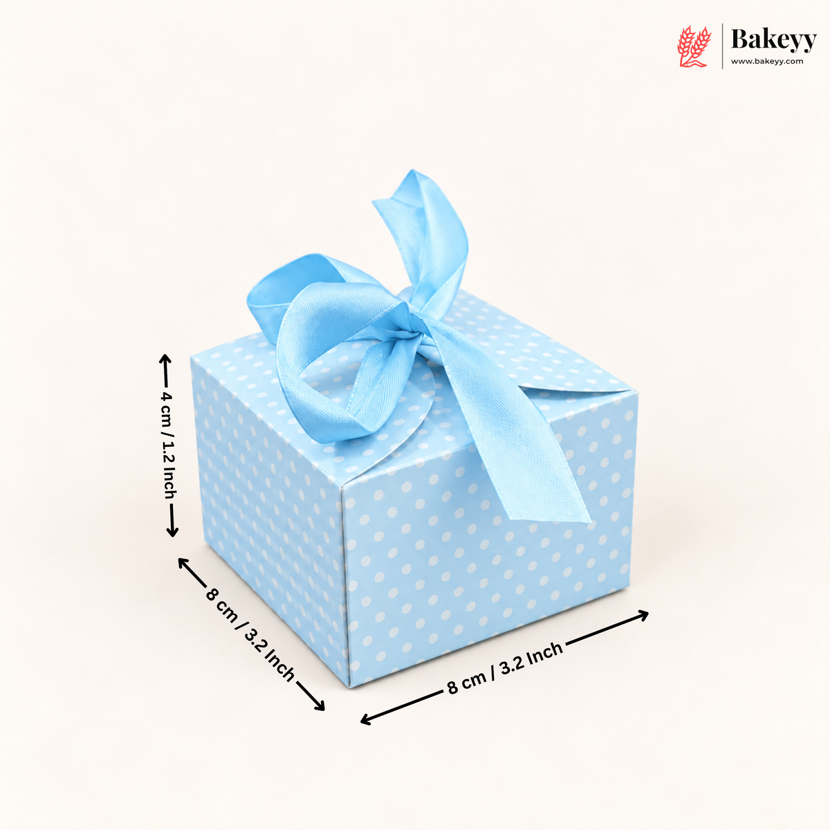 Luxury Polka Dot Goodie Boxes | Elegant Printed Gift Boxes with Ribbons | Pack of 10