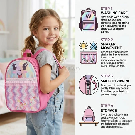 Magical Kawaii Holographic Character Backpack | Pack of 1