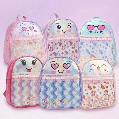 Magical Kawaii Holographic Character Backpack | Pack of 1