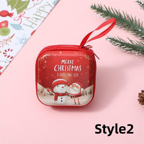 12pc Christmas Storage Bag Cartoon Print Coin Purse For Creative Square Tinplate Pocket With For Coin Card Candy - Bakeyy.com - India - 12pc Christmas Storage Bag Cartoon Print Coin Purse For Creative Square Tinplate Pocket With For Coin Card Candy - Default Title