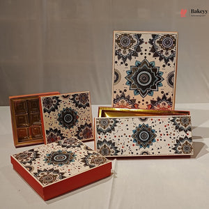 Mandala Printed Sweet & Chocolate Gift Box | With & Without Cavity | Multiple Capacities