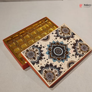 Mandala Printed Sweet & Chocolate Gift Box | With & Without Cavity | Multiple Capacities