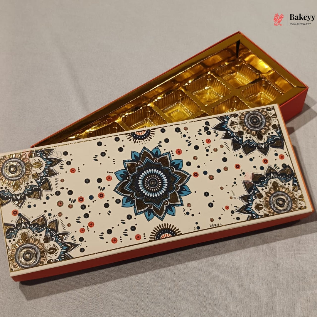 Mandala Printed Sweet & Chocolate Gift Box | With & Without Cavity | Multiple Capacities