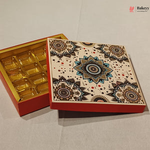 Mandala Printed Sweet & Chocolate Gift Box | With & Without Cavity | Multiple Capacities