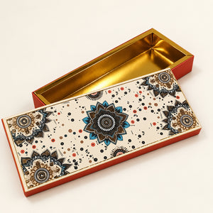 Mandala Printed Sweet & Chocolate Gift Box | With & Without Cavity | Multiple Capacities | Pack of 4