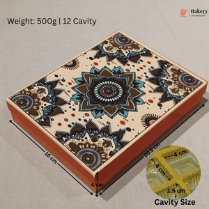 Mandala Printed Sweet & Chocolate Gift Box | With & Without Cavity | Multiple Capacities