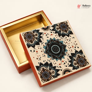Mandala Printed Sweet & Chocolate Gift Box | With & Without Cavity | Multiple Capacities | Pack of 4