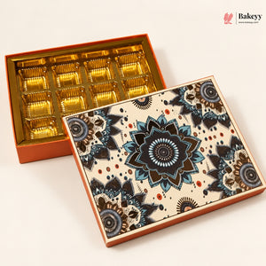 Mandala Printed Sweet & Chocolate Gift Box | With & Without Cavity | Multiple Capacities | Pack of 4