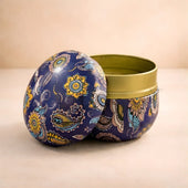 Mandala Theme Candle Tin Box | Decorative Storage Tin | Pack of 1