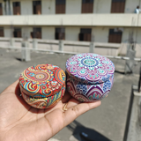 Empty Tin Matka Shaped Decorative Boxes | Round Box | Candle Tin Box | Pack of 12