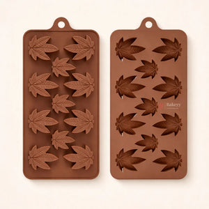 Marijuana_Leaf_Design_Silicone_Chocolate_Mould - Bakeyy.com