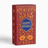 16.5x9x3 cm | Maroon Chocolate Bar Box – Happy Diwali Festive Design | Maroon | Pack of 10