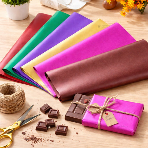 Matte Chocolate Wrapping Paper Sheets | Multiple Color Options | Extra Large Size | 100 Sheets per Pack | Pack of 1