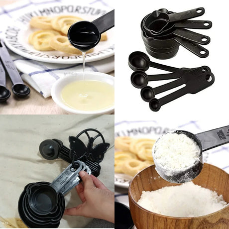 Measuring Cups & Spoons Set | Multi Size Baking and Kitchen Measuring Set | 10 Measuring cups per Pack | Pack of 1