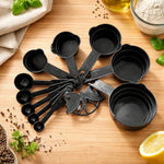 Measuring Cups & Spoons Set | Multi Size Baking and Kitchen Measuring Set | 10 Measuring cups per Pack | Pack of 1