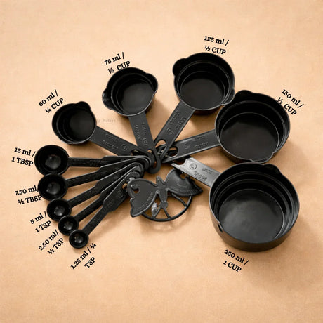 Measuring Cups & Spoons Set | Multi Size Baking and Kitchen Measuring Set | 10 Measuring cups per Pack | Pack of 1