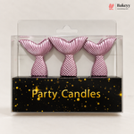 Mermaid Tail Party Candles  | Multiple Colors | 3 Pieces per Pack | Pack of 1