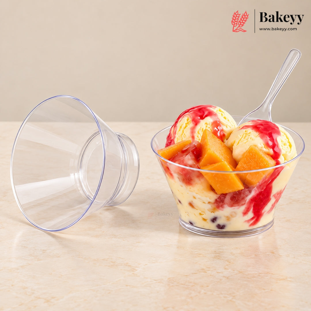 D-17 | Clear PET Dessert Bowls | Elegant Disposable Cups | Pack of 360