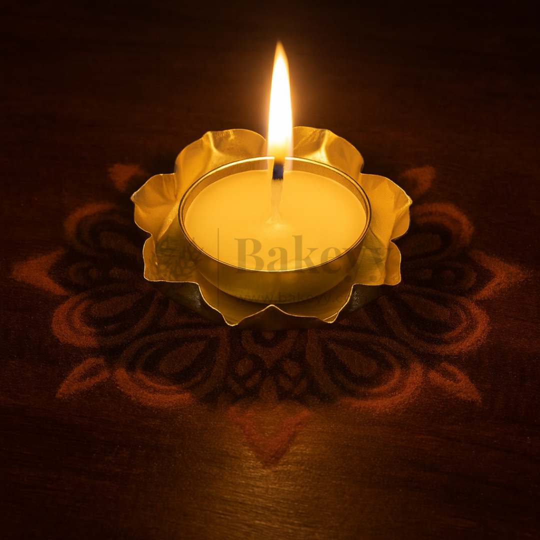 12 cm | 8 Petal Flower-Shaped Tin Jar | 1 Piece