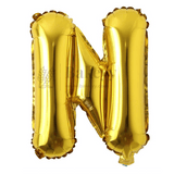 Metallic Gold Alphabet N Foil Balloon | Party Decoration | 1 Piece