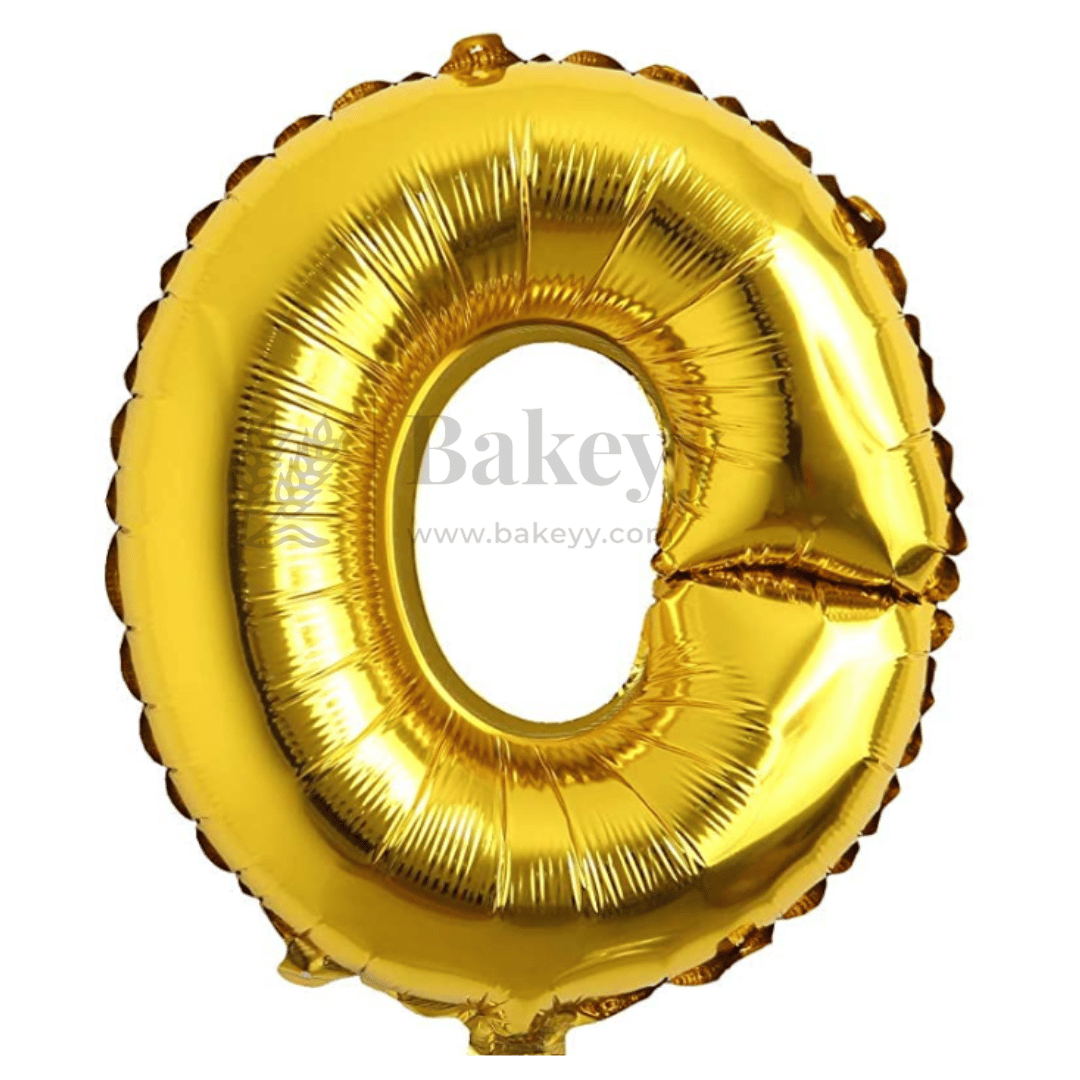 Metallic Gold Alphabet O Foil Balloon | Party Decoration | 1 Piece