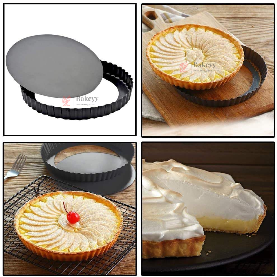 Non-Stick Pie Dish with Removable Bottom | Tart Pan