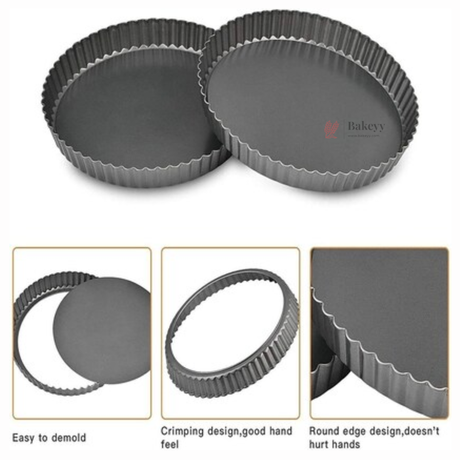 Non-Stick Pie Dish with Removable Bottom | Tart Pan