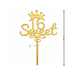 4 Inch | Gold Milestone Celebration Cake Topper | Timeless Birthday & Anniversary | Pack of 5