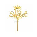 4 Inch | Gold Milestone Celebration Cake Topper | Timeless Birthday & Anniversary | Pack of 5