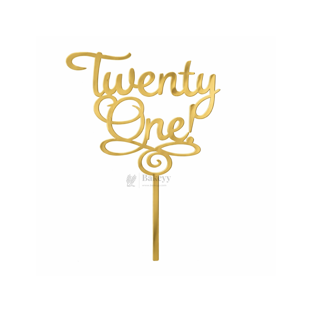 4 Inch | Gold Milestone Celebration Cake Topper | Timeless Birthday & Anniversary | Pack of 5