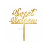 4 Inch | Gold Milestone Celebration Cake Topper | Timeless Birthday & Anniversary | Pack of 5