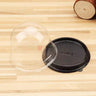 Mini Cake Dome Box with Clear Lid and Base | Individual Cake Packaging Black & Gold Base | Pack of 50