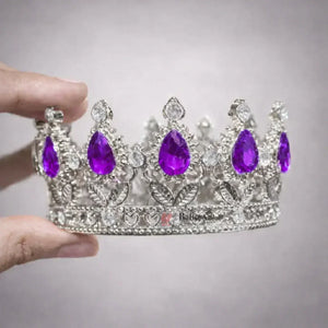 MiniRoyalCrownCakeTopperDecorativeSliverCrownwithCrystalStonesPackof1_1_1 - Bakeyy.com