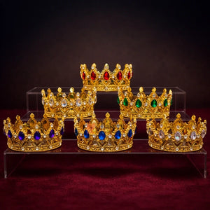 MiniRoyalCrownCakeTopper_DecorativeGoldenCrownwithCrystalStones_1 - Bakeyy.com