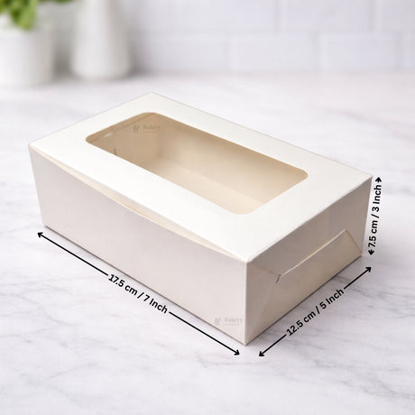 Mini Cake Box with Window – White | 3 Sizes Available | Pastry box | Mini cake gift box | Pack of 25