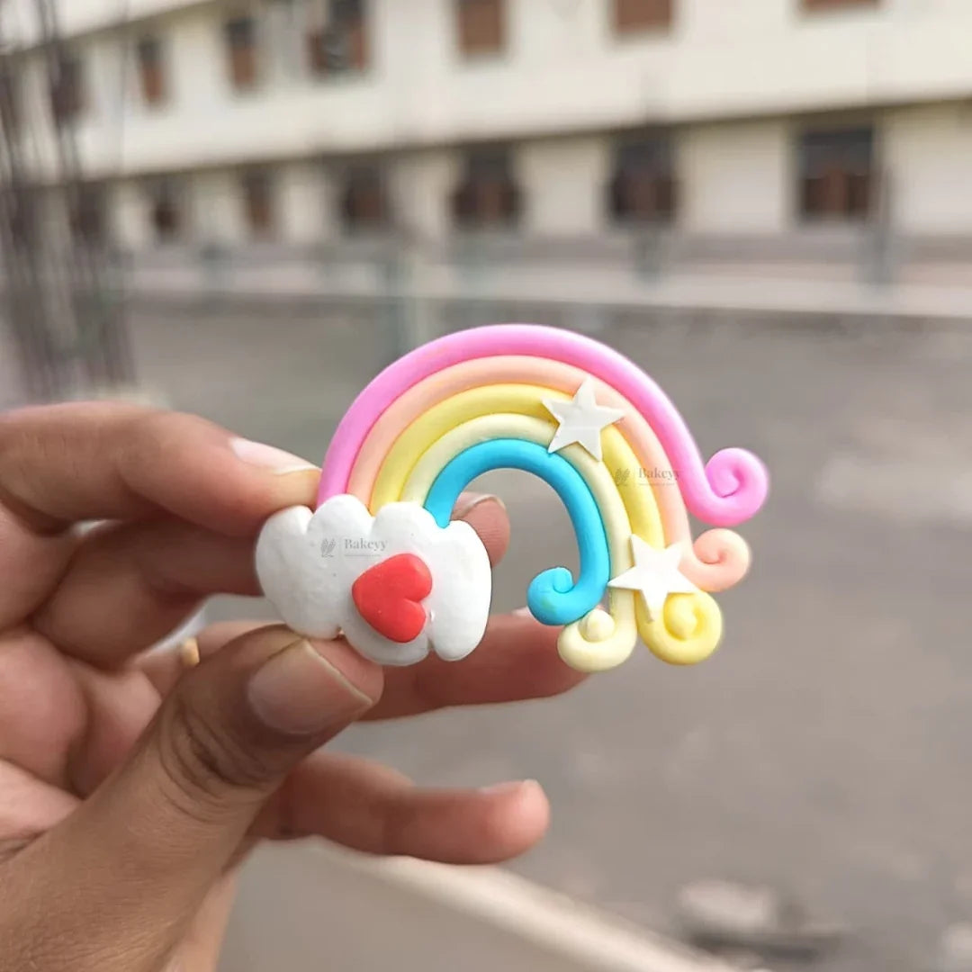 Mini Rainbow Cake Decoration Toppers | Cake Décor toppers | DIY Mini Toppers | Pack of 2