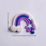 Mini Rainbow Cake Decoration Toppers | Cake Décor toppers | DIY Mini Toppers | Pack of 2