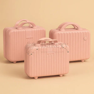 Mini Travel Storage Suitcase | Multipurpose Hard-Shell Organizer | Hand Luggage | Bag Organizer | 1 Piece - Bakeyy.com - India - Mini Travel Storage Suitcase | Multipurpose Hard-Shell Organizer | Hand Luggage | Bag Organizer | 1 Piece - Light Pink 730.00